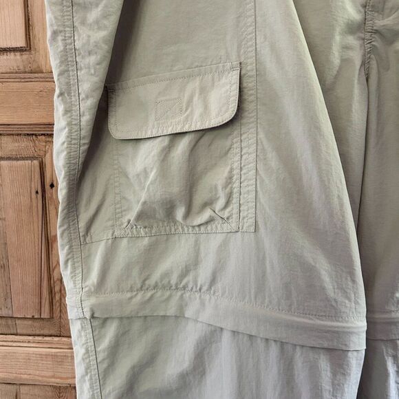 Duluth Trading Company XL x 32 Pants Convertable Shorts Khaki Straight Leg - Picture 4 of 16